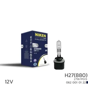 12V H27 Düz Soket 27W Halojen Ampul (880 Pg13)