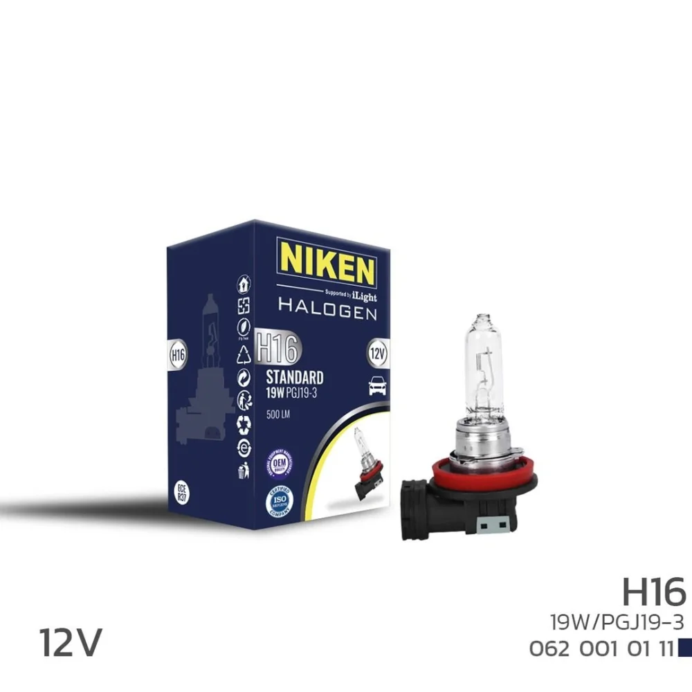 Niken 12V H16 19W Halojen Ampul PGJ19-3