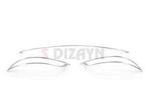 S-Dizayn Fiat Egea SD Krom Arka Tampon Difüzör Çıtası 3 Prç. 2015 Üzeri (Mat Krom) thumb 2