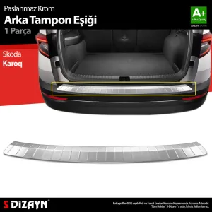 Skoda Karoq 2017-Günümüz (NU) uyumlu Krom Arka Tampon Eşiği 2017 Üzeri modelleri DRS Tuning'de. Kaliteli malzeme, hızlı kargo ve güvenli alışverişle hemen