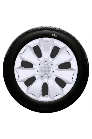 Kia Uyumlu 15 Inc Kırılmaz SKS Jant Kapağı 1 Takım 4 Adet No:335 thumb 1