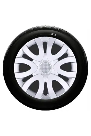 Hyundai Uyumlu Uyumlu 15 Inc Kırılmaz SKS Jant Kapağı 1 Takım 4 Adet No:330 thumb 1