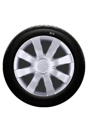 Hyundai Uyumlu Uyumlu 15 Inc Kırılmaz SKS Jant Kapağı 1 Takım 4 Adet No:323 thumb 1