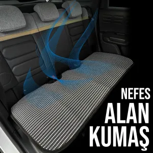 Opel Combo Uyumlu Koltuk Kılıfı Minder Çizgili Füme Beyaz 2+1 Ön Arka Set thumb 3