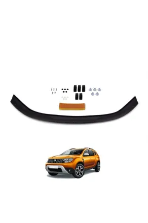 Cappafe Dacia Duster 2018 2019 2020 2021 2022 Ön Kaput Koruyucu Rüzgarlığı thumb 2
