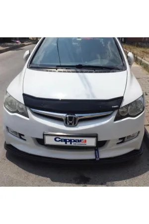 Cappafe Honda Civic 8 Ön Kaput Koruma Rüzgarlık 4mm (abs) 06-12 thumb 2