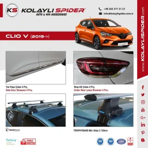 Renault Clio 5 Arka Tampon Eşiği Krom 2019 ve Sonrası thumb 3