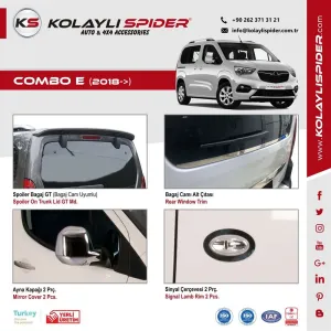 Opel Combo E Bagaj Camı Alt Çıtası Krom 2018 ve Sonrası thumb 3