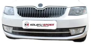Skoda Octavia A7 Ön Tampon Çıtası  Krom (Mk.sız Kasa) 2013-2017 thumb 2