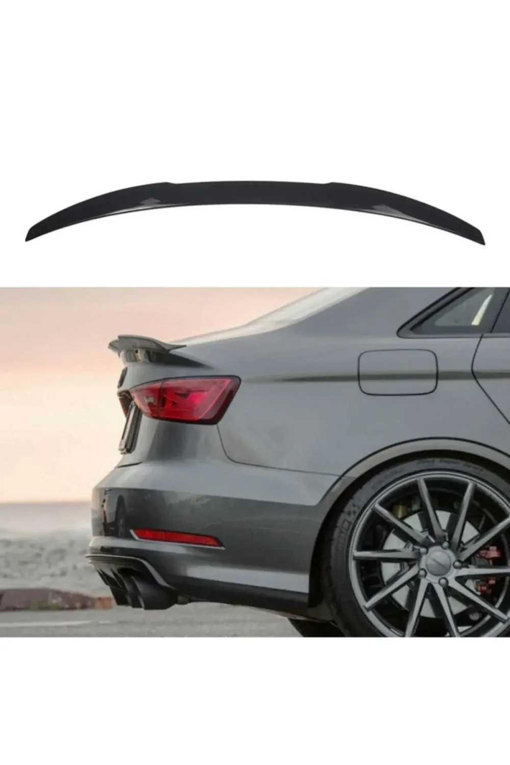 AUDI A3 Sedan Spoiler Fiber 2014 ve Sonrası