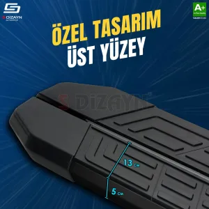 S-Dizayn Fiat Doblo 3 Uzun Şase NewLine Siyah Yan Basamak 219 Cm 2023 Üzeri thumb 3