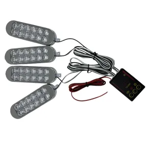 oto uzay uyumlu Çakar lamba 4'lü set kumandalı kırmızı-mavi-beyaz 12-50v / LAPA213-2 modelleri DRS Tuning'de. Kaliteli malzeme, hızlı kargo ve güvenli