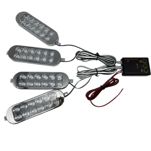 oto uzay uyumlu Çakar lamba 4'lü set kumandalı kırmızı-mavi 12-50v / LAPA213 modelleri DRS Tuning'de. Kaliteli malzeme, hızlı kargo ve güvenli alışverişle