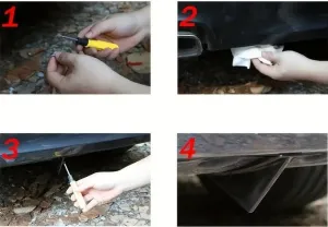 Universal Difüzör Performans Kanatları Parlak Siyah 4 Adet thumb 4