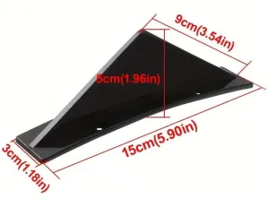 Universal Difüzör Performans Kanatları Parlak Siyah 4 Adet thumb 5