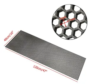 Bal Peteği Dizayn 3D Style ABS Plastik Panjur Teli 120x40 cm Siyah thumb 2
