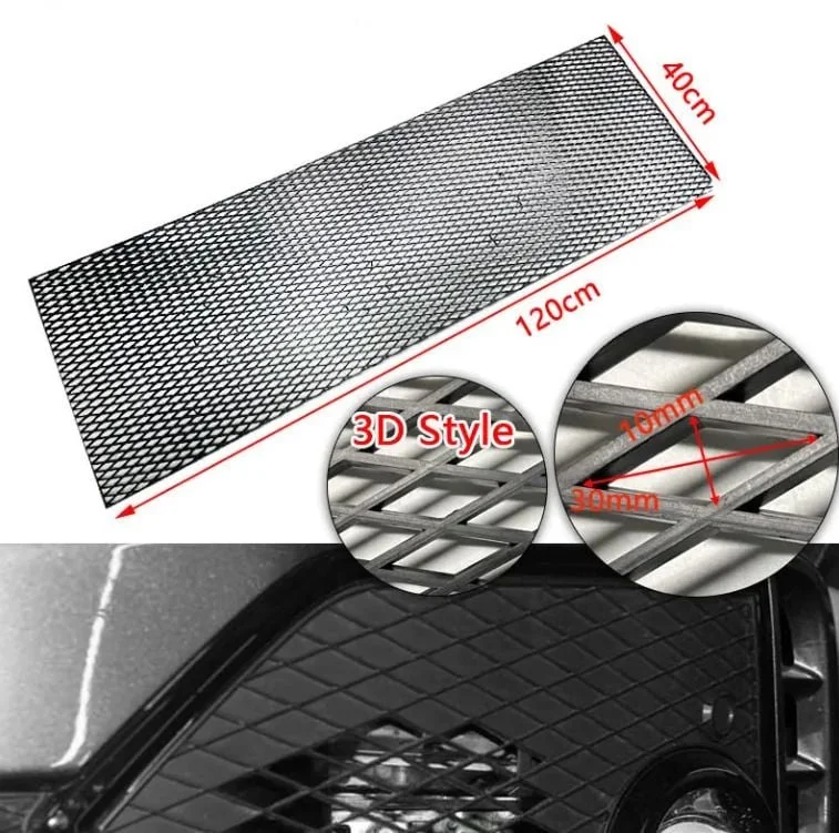 Seat Zigzag Dizayn 3D Style ABS Plastik Panjur Teli 120x40 cm Siyah