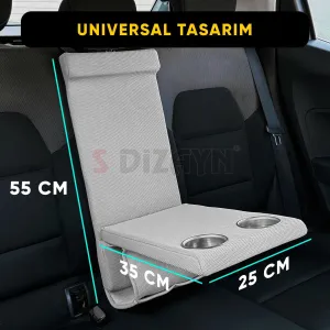 S-Dizayn Universal Arka Koltuk Kol Dayama Kolçak Gri A+ Kalite thumb 5