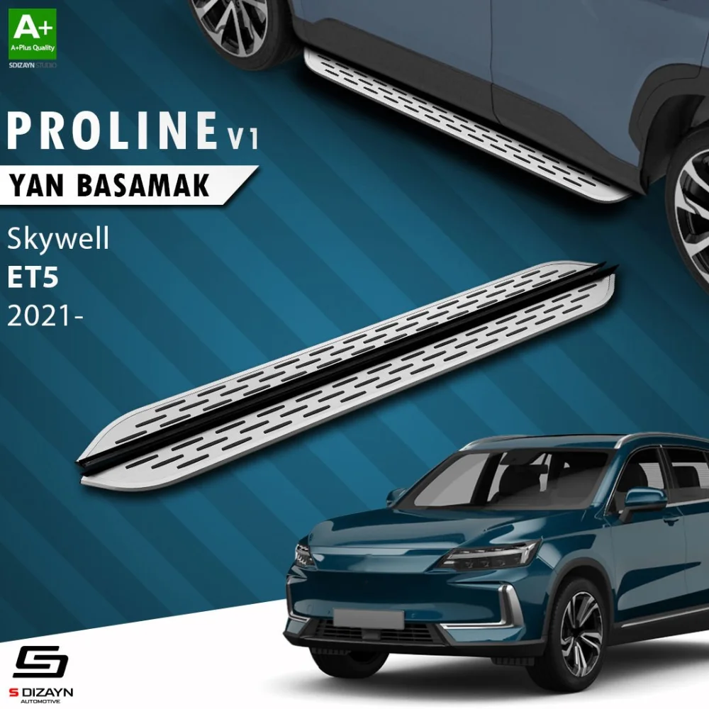 S-Dizayn Skywell ET5 OEM Still Pro V1 Aluminyum Yan Basamak 193 Cm 2021 Üzeri