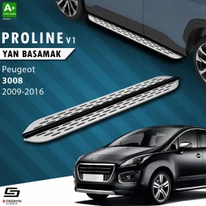 S-Dizayn Peugeot 3008 OEM Still Pro V1 Aluminyum Yan Basamak 183 Cm 2009-2016 A+ Kalite						                Araca &Ouml;zel A+Kalite Yan Basamak&Uuml;r&uuml;n 