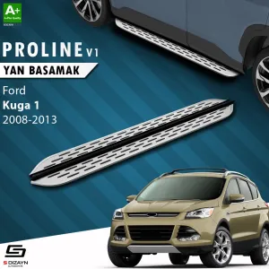 S-Dizayn Ford Kuga 1 OEM Still Pro V1 Aluminyum Yan Basamak 183 Cm 2008-2012 A+ Kalite						                Araca &Ouml;zel A+Kalite Yan Basamak&Uuml;r&uuml;n a