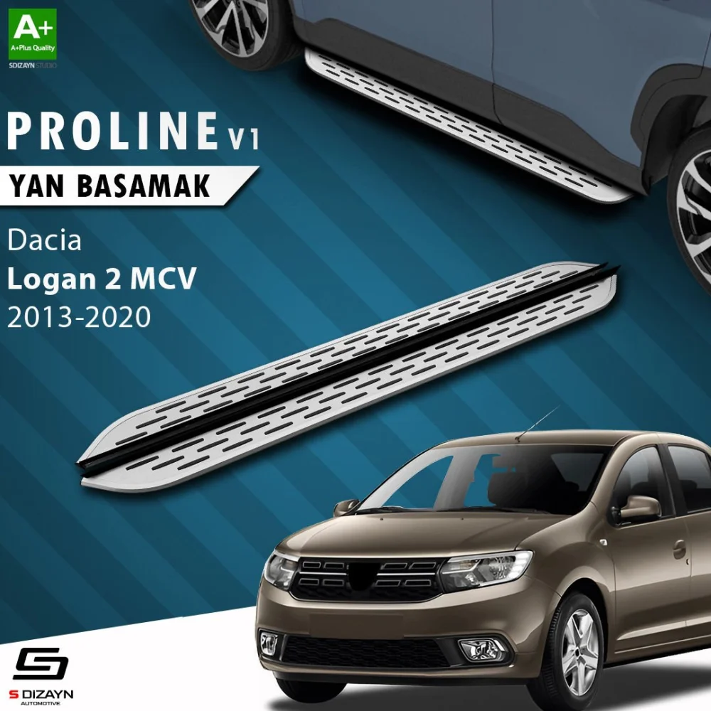 S-Dizayn Dacia Logan 2 MCV OEM Still Pro V1 Aluminyum Yan Basamak 183 Cm 2013-2020
