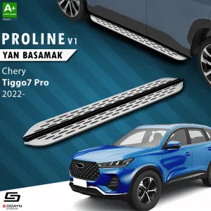 S-Dizayn Chery Tiggo7 Pro OEM Still Pro V1 Aluminyum Yan Basamak 183 Cm 2022 Üzeri thumb 1