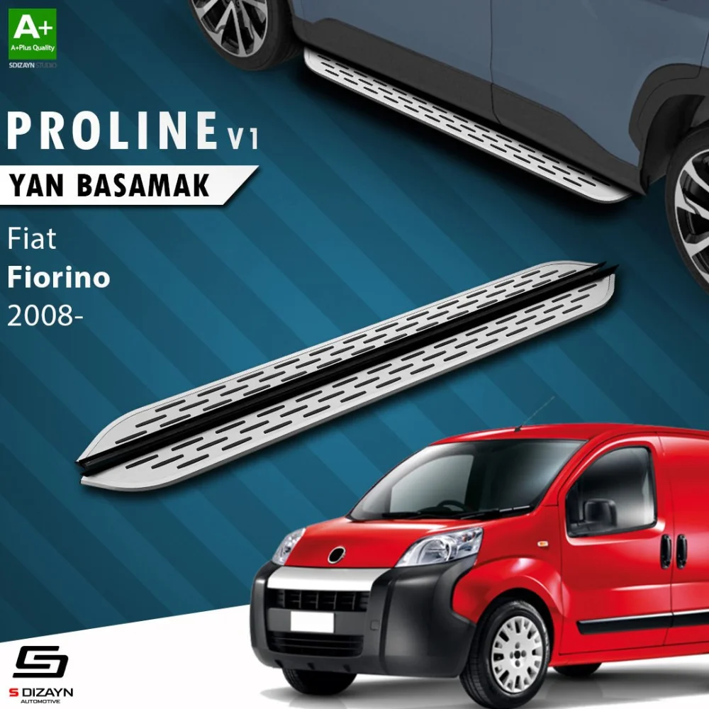 S-Dizayn Fiat Fiorino OEM Still Pro V1 Aluminyum Yan Basamak 173 Cm 2008 Üzeri