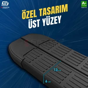 S-Dizayn VW Tiguan 3 S-Line Siyah Yan Basamak 183 Cm 2024 Üzeri thumb 3