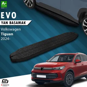 S-Dizayn VW Tiguan 3 Evo Siyah Yan Basamak 183 Cm 2024 Üzeri thumb 1