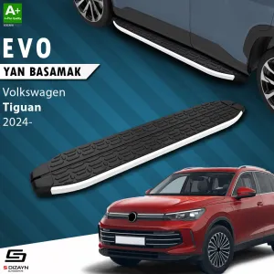 S-Dizayn VW Tiguan 3 Evo Aluminyum Yan Basamak 183 Cm 2024 Üzeri thumb 1