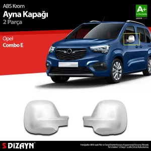 S-Dizayn Opel Combo E ABS Krom Ayna Kapağı 2 Prç 2019 Üzeri thumb 1