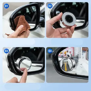 Kör nokta aynası dönerli ayarlanabilen siyah 2'li set / AYIC111-1 thumb 2