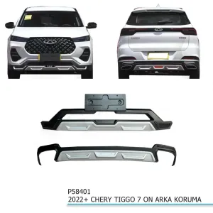 Chery Tiggo 7 Ön Arka Difüzör Tampon Koruma 2022+DRS Tuning kalitesiyle tanışın! Özel olarak Chery  model araçlar için üretilen bu ürün, otomobilinizin hatların