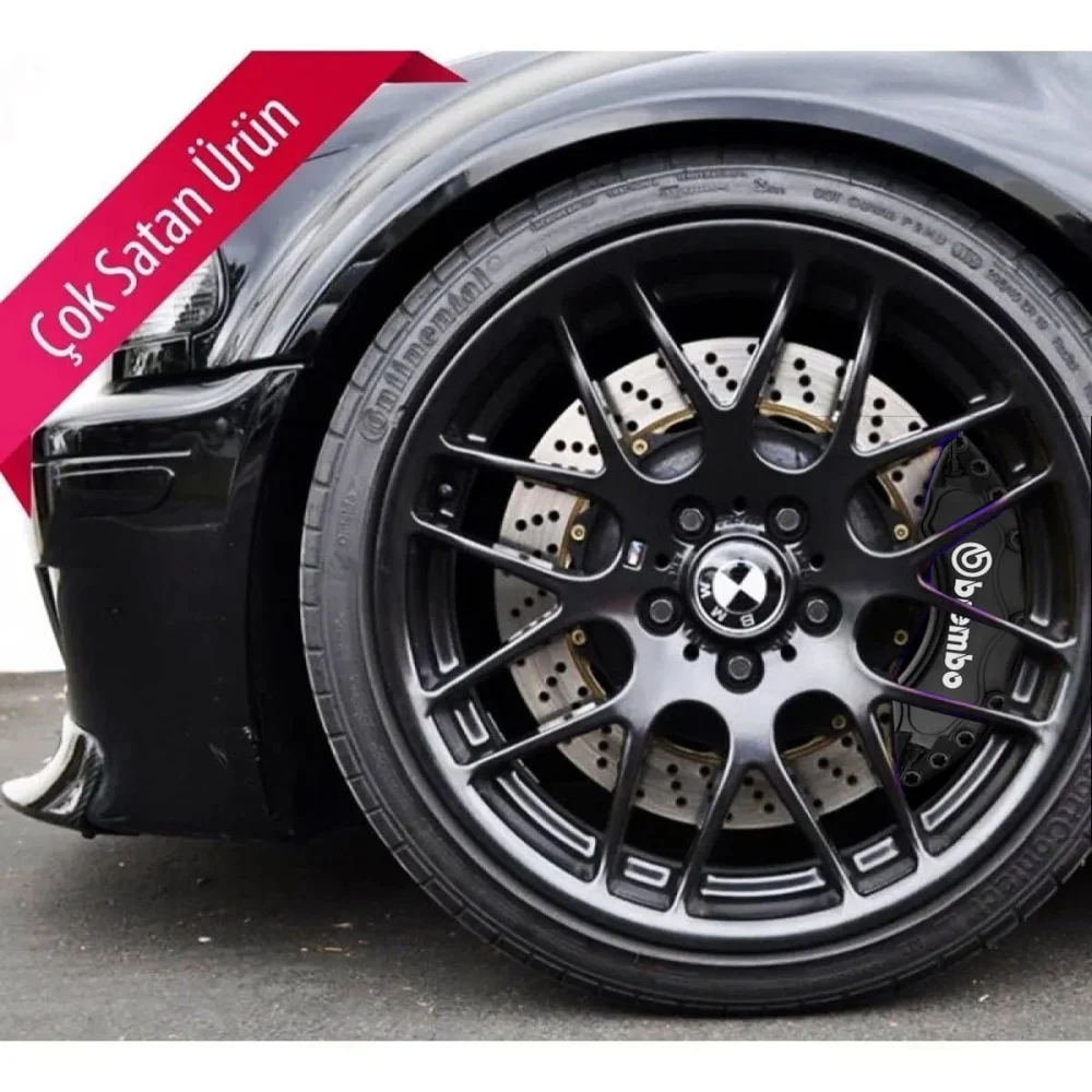 Kanuni Tigrina Uyumlu Brembo Siyah Kaliper Kapağı 4 Parça Ön Arka Set
