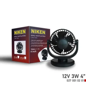Niken Küçük Tek Başlı 12V Vantilatör 4 Inç 3WDRS Tuning kalitesiyle tanışın! Özel olarak Universal  model araçlar için üretilen bu ürün, otomobilinizin hatların