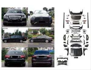 W212 (2014-2016) Lcı  İçin 2020+ W213 E63 Görünüm Full Facelift Body Kıt thumb 2