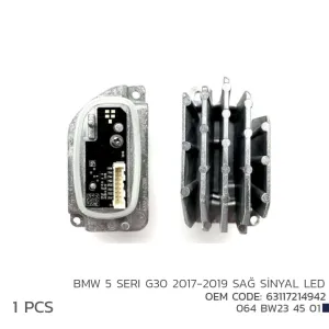 BMW 5 G30 2017-2019 SAĞ SİNYAL LED MODÜL 63117214942DRS Tuning kalitesiyle tanışın! Özel olarak Universal  model araçlar için üretilen bu ürün, otomobilinizin h