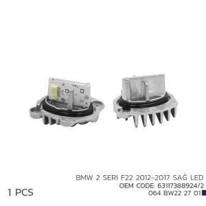 Bmw 2 F22 2012-2017 Sağ Led Far Modül 63117388924/2