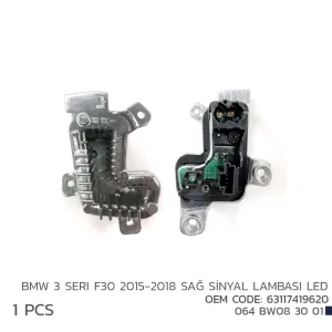BMW 3 F30 2015-2018 SAĞ SİNYAL LED MODÜL 63117419620DRS Tuning kalitesiyle tanışın! Özel olarak Universal F30 model araçlar için üretilen bu ürün, otomobilinizi
