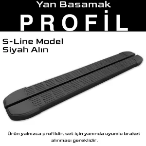 S-Dizayn Chery Tiggo 7-8 Pro S-Line Siyah Yan Basamak Profil 183 Cm Etekli 36lık
