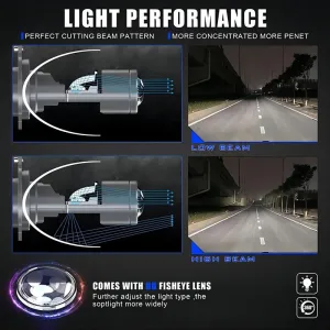 Premium led far ampulü lensli H4  16.000LM / LAAM958 thumb 3