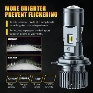 Premium led far ampulü lensli H4  16.000LM / LAAM958 thumb 5