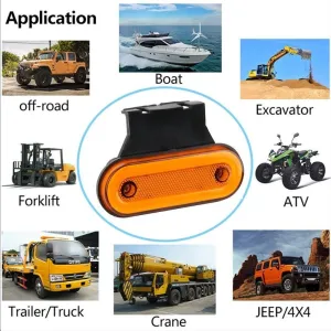 Side marker kasa lambası - sarı 24v 3w çakarlı adet / LAAM446 thumb 2