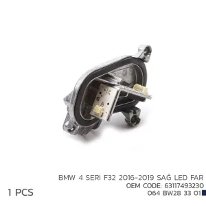 Bmw 4 Serisi 2016-2019 (F32) Seri F32 Sağ Led Modül 63117493230