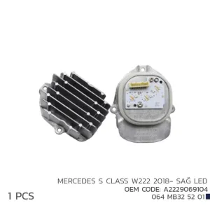 Mercedes S Class W222 2018-Sağ Led Mod A2229069104 thumb 1