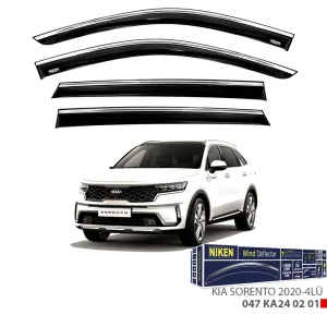 Niken Kia Sorento 2020- Kromlu Cam Rüzgarlığı 4 LÜDRS Tuning kalitesiyle tanışın! Özel olarak Kia  model araçlar için üretilen bu ürün, otomobilinizin hatlarına