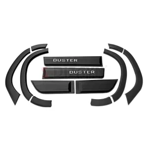 S-Dizayn Dacia Duster 2 Kapı Koruma ve Çamurluk Kaplaması Dodik Seti Mat Krom Yazılı 2018 Üzeri A+ Kalite thumb 2