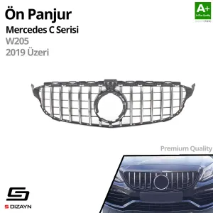 S-Dizayn Mercedes C-Class W205 Ön Panjur Krom GTR Model 2019 Üzeri thumb 2