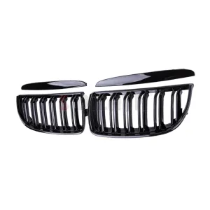 S-Dizayn Bmw 3 Serisi E90/E91 Ön Panjur Böbrek Parlak Siyah Piano Black M3 Model 2005-2008 thumb 3